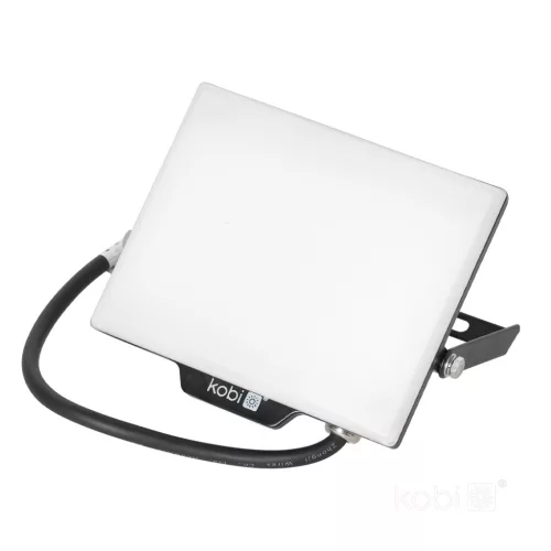 DELYO MHN LED-reflektor, 110°, IP65, 30 W, Természetes fehér, fekete
