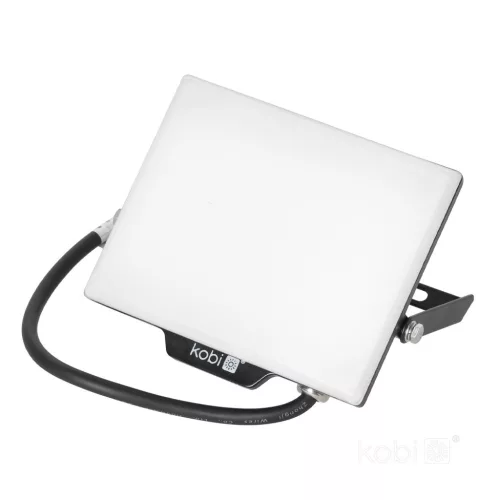 DELYO MHN LED-reflektor, 110°, IP65, 30 W, Hideg fehér, fekete