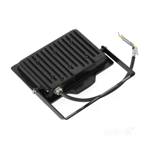 DELYO MHN LED-reflektor, 110°, IP65, 50 W, Természetes fehér, fekete