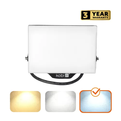 DELYO MHN LED-reflektor, 110°, IP65, 50 W, Hideg fehér, fekete