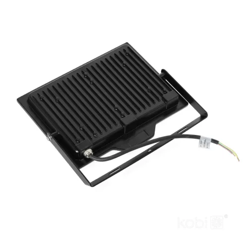 DELYO MHN LED-reflektor, 110°, IP65, 100 W, Természetes fehér, fekete