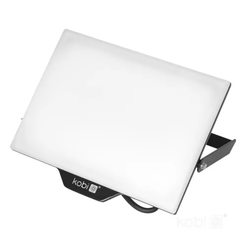DELYO MHN LED-reflektor, 110°, IP65, 100 W, Természetes fehér, fekete