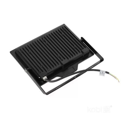 DELYO MHN LED-reflektor, 110°, IP65, 100 W, Hideg fehér, fekete