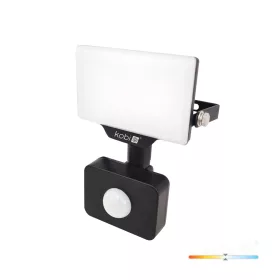   DELYO MHNC LED-reflektor, 120°, IP54, 10 W, Természetes fehér, fekete