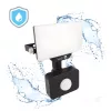 DELYO MHNC LED-reflektor, 120°, IP54, 10 W, Természetes fehér, fekete