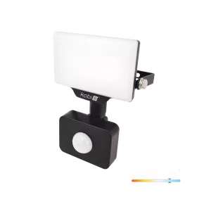   DELYO MHNC LED-reflektor, 110°, IP54, 10 W, Hideg fehér, fekete