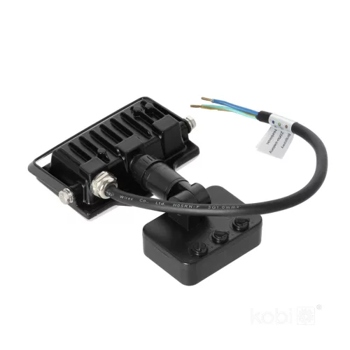 DELYO MHNC LED-reflektor, 110°, IP54, 10 W, Hideg fehér, fekete