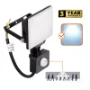 DELYO MHNC LED-reflektor, 110°, IP54, 20 W, Hideg fehér, fekete