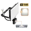 DELYO MHNC LED-reflektor, 110°, IP54, 50 W, Természetes fehér, fekete