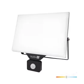   DELYO MHNC LED-reflektor, 110°, IP54, 100 W, Természetes fehér, fekete