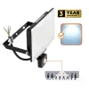 DELYO MHNC LED-reflektor, 110°, IP54, 100 W, Hideg fehér, fekete
