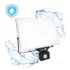 DELYO MHNC LED-reflektor, 110°, IP54, 100 W, Hideg fehér, fekete