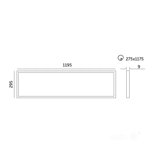 Panel LED NELIO G2 36W 30x120 4000K Kobi Pro