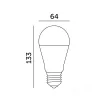 E27 LED-fényforrás, 17 W, Meleg fehér