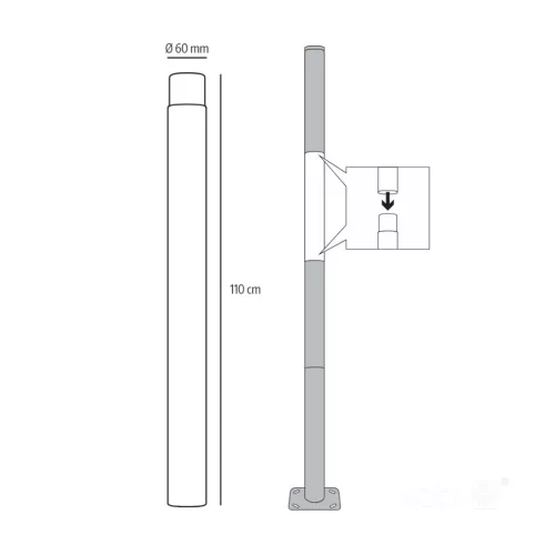 Moduł BASE SG 1m Fi 60mm Kobi