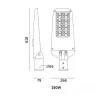 Street light LED ULTIMATE STREET 150W 4000K IP66 Kobi Pro