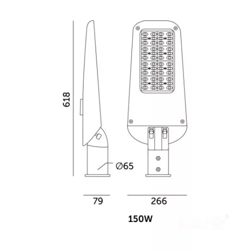 Street light LED ULTIMATE STREET 150W 4000K IP66 Kobi Pro