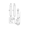 Słup BASE SV 3m Fi 60 mm szary Kobi