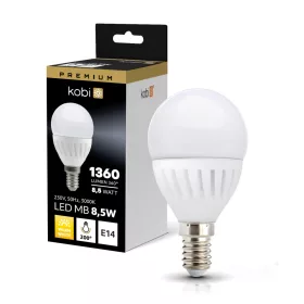 E14 LED-fényforrás, 8.5 W, Meleg fehér