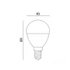 E14 LED-fényforrás, 8.5 W, Hideg fehér