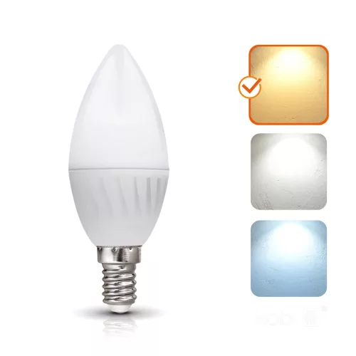 E14 LED-fényforrás, 8.5 W, Meleg fehér, Prémium