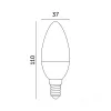 E14 LED-fényforrás, 8.5 W, Meleg fehér, Prémium