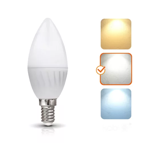 E14 LED-fényforrás, 8.5 W, Természetes fehér, Prémium