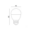 E27 LED-fényforrás, 8.5 W, Meleg fehér