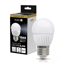 E27 LED-fényforrás, 8.5 W, Természetes fehér