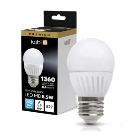 E27 LED-fényforrás, 8.5 W, Hideg fehér