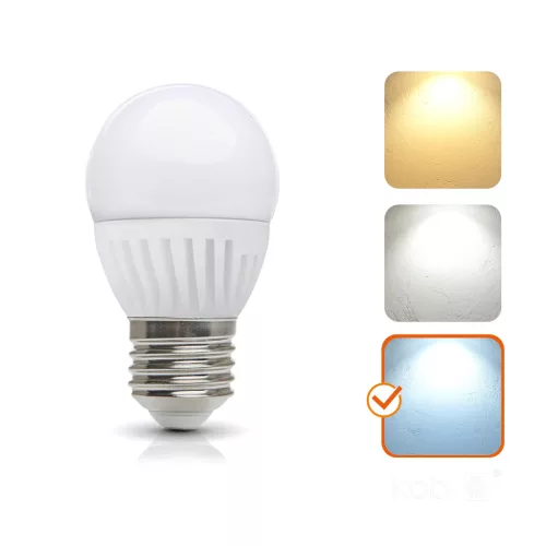 E27 LED-fényforrás, 8.5 W, Hideg fehér