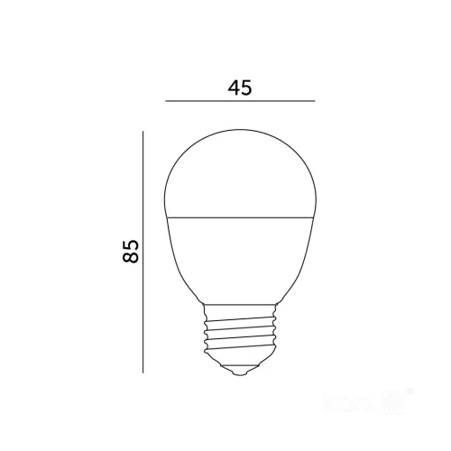 E27 LED-fényforrás, 8.5 W, Hideg fehér