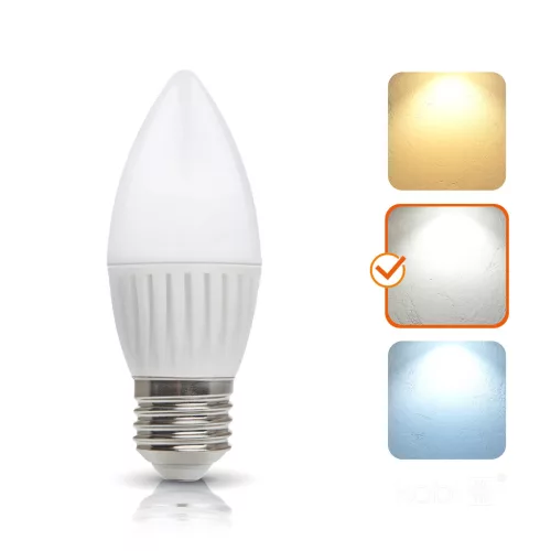 E27 LED-fényforrás, 8.5 W, Természetes fehér, Prémium