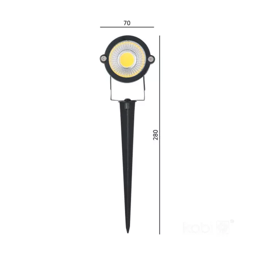Garden lamp LED BLAKE 5W 4000K IP65 black Kobi