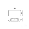 Garden wall lamp LED LUMEPRA 6W 4000K IP65 black Kobi