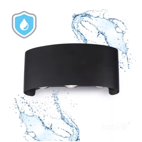 Garden wall lamp LED LUMEPRA 6W 4000K IP65 black Kobi