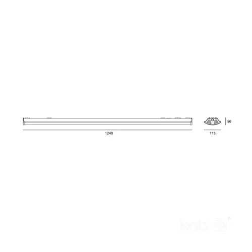 Linear fixture DELFIA G2 2x120 Kobi