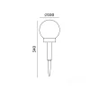 Solar bollard lamp LED GLEAM 3000K IP44 LED2B