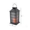 Solar garden lamp LED CANDELIO STAR 2700K IP44 black LED2B