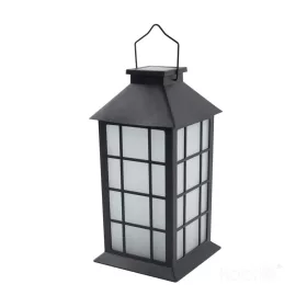 Solar garden lamp LED CANDELIO MILKY 1600K IP44 black LED2B