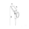 Solar bollard lamp LED SPARKLE G2 1600K IP44 LED2B