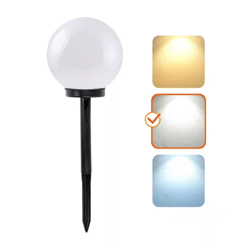 Solar bollard lamp LED SPHERE G2 20cm 4000K IP44 LED2B