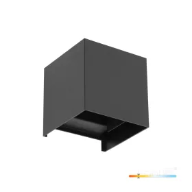 Garden wall lamp LED QUERK 2x2W 3000K IP54 550lm black LED2B
