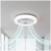 Ceiling LED lamp with fan VENTELUX 24W+15W 3CCT white Kobi Windstar