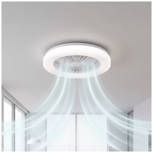 Ceiling LED lamp with fan VENTELUX 24W+15W 3CCT white Kobi Windstar