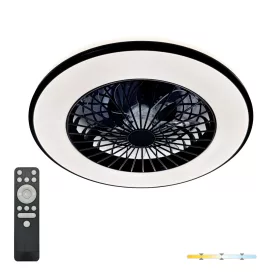   Ceiling LED lamp with fan VENTELUX 48W+15W 3CCT black Kobi Windstar