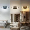 Ceiling LED lamp with fan VENTELUX 48W+15W 3CCT black Kobi Windstar