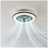Ceiling LED lamp with fan VENTELUX 48W+15W 3CCT black Kobi Windstar