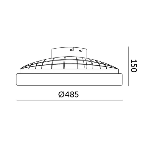 Ceiling LED lamp with fan VENTELUX 48W+15W 3CCT black Kobi Windstar