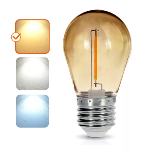 LED bulb ST45 1W E27 2700K abmer LED2B